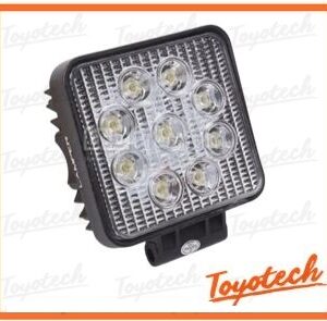 9 LED Thick Spotlight Light-Square-4 3/8"-10V~30V-Universal