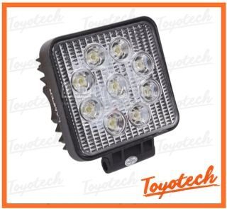 9 LED Thick Spotlight Light-Square-4 3/8"-10V~30V-Universal